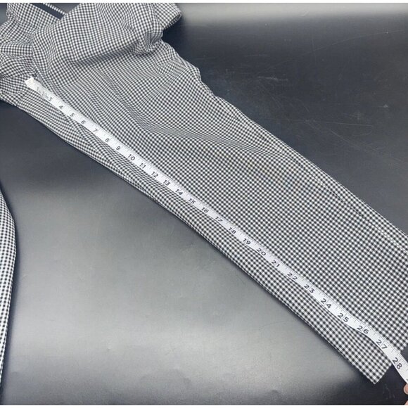 J.Jill Women’s Black & White Gingham Pull On Stretch Straight Leg Pants Sz 10 - Picture 10 of 11